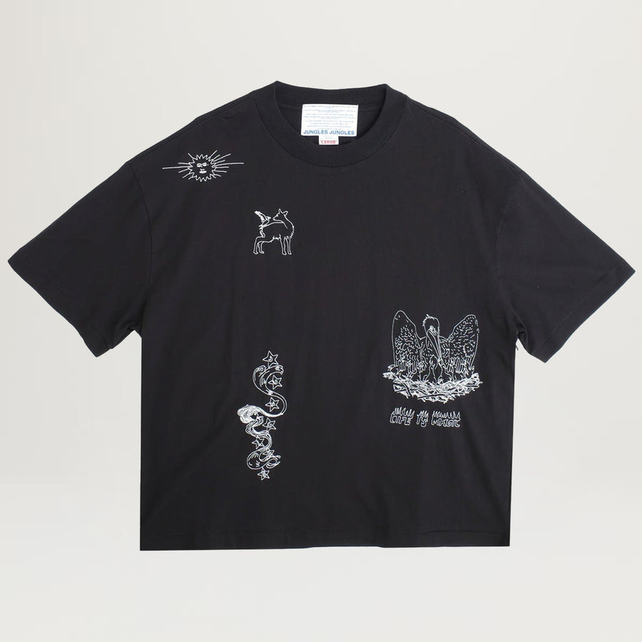 Pleasures Becuz Layered L/S Tee (Black/Grey) - NewYakCity