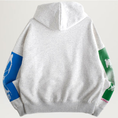 Jungles Togetherness Hoodie (Grey Marle)