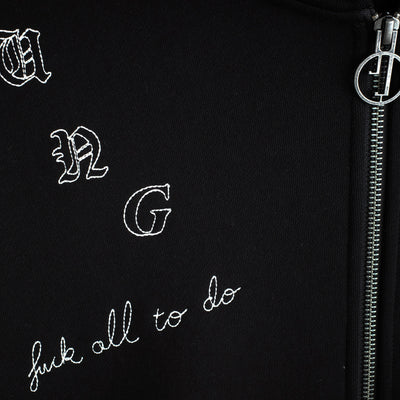 Jungles Fuck It All Zip Hoodie (Black)