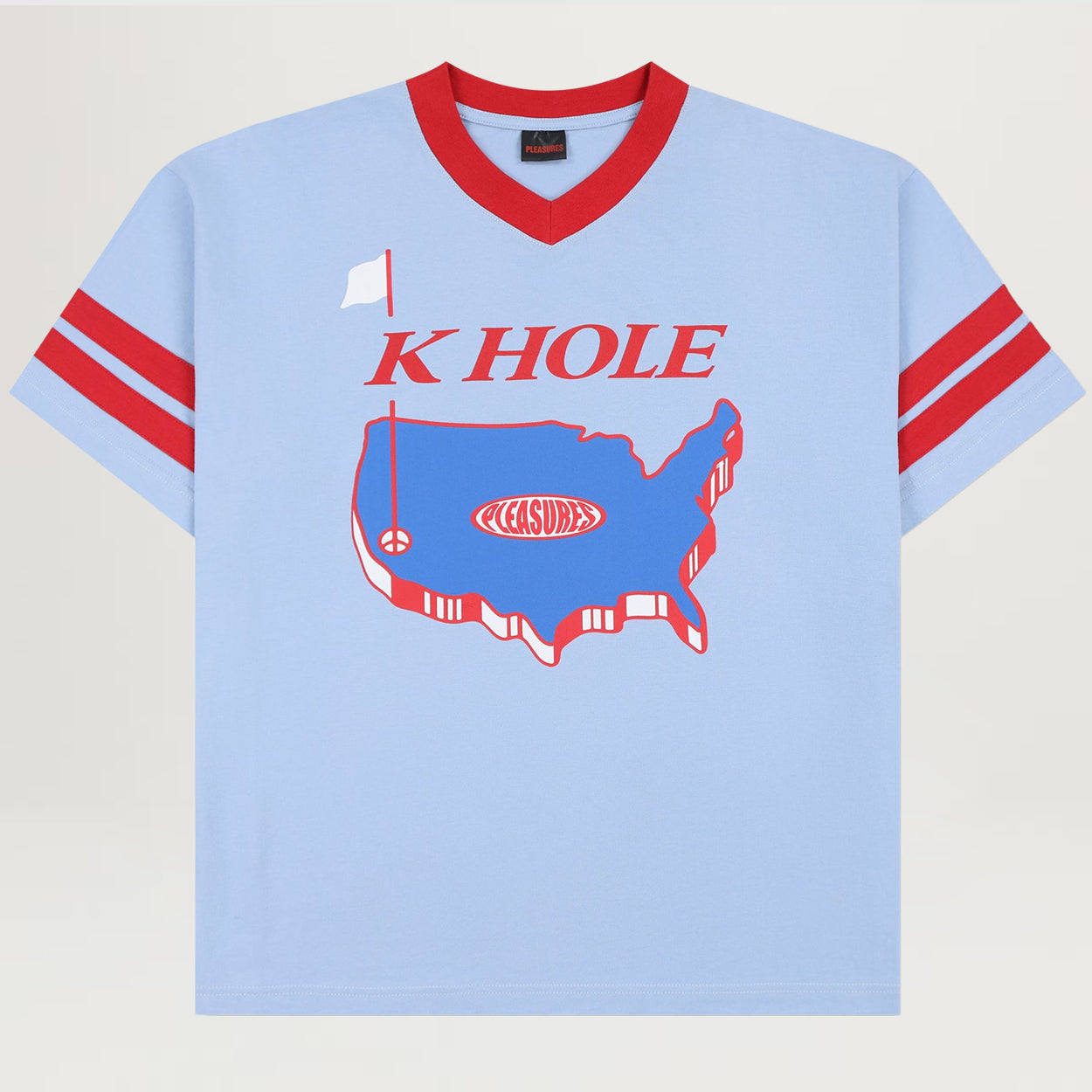 Pleasures Hole V-Neck Jersey (Blue)