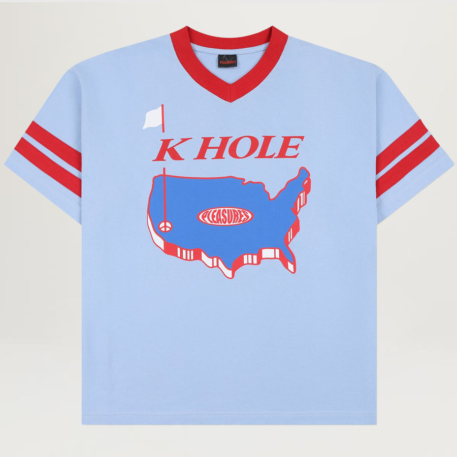 Pleasures Hole V-Neck Jersey (Blue)
