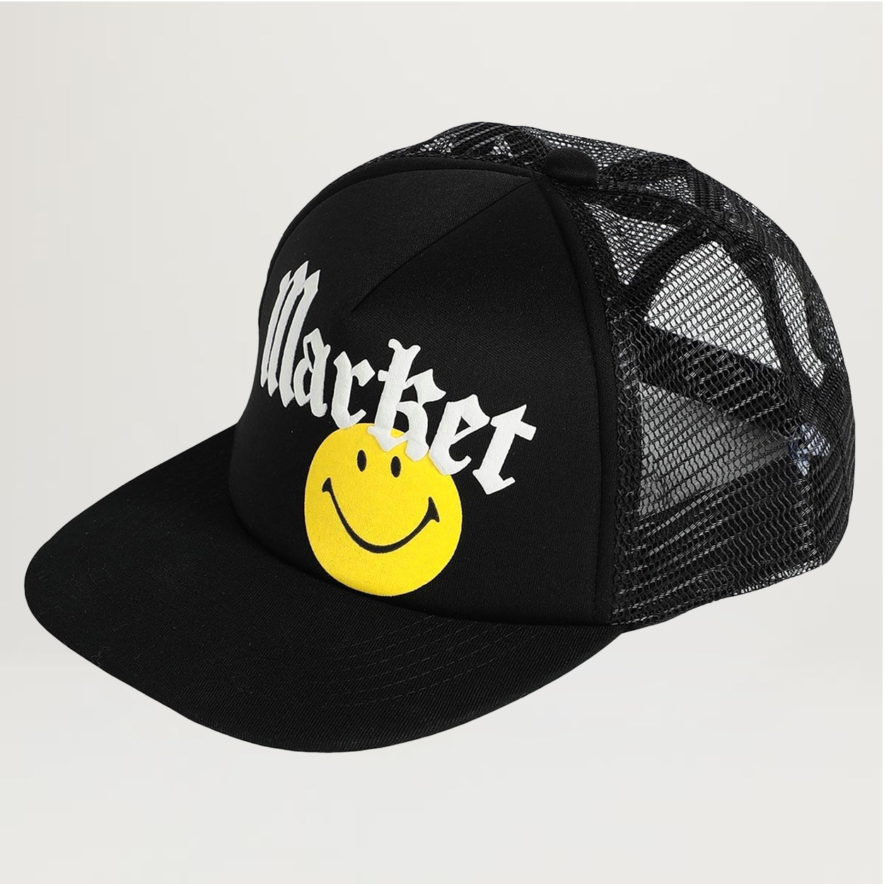 Market Smiley Gothic Trucker (Washed Black)