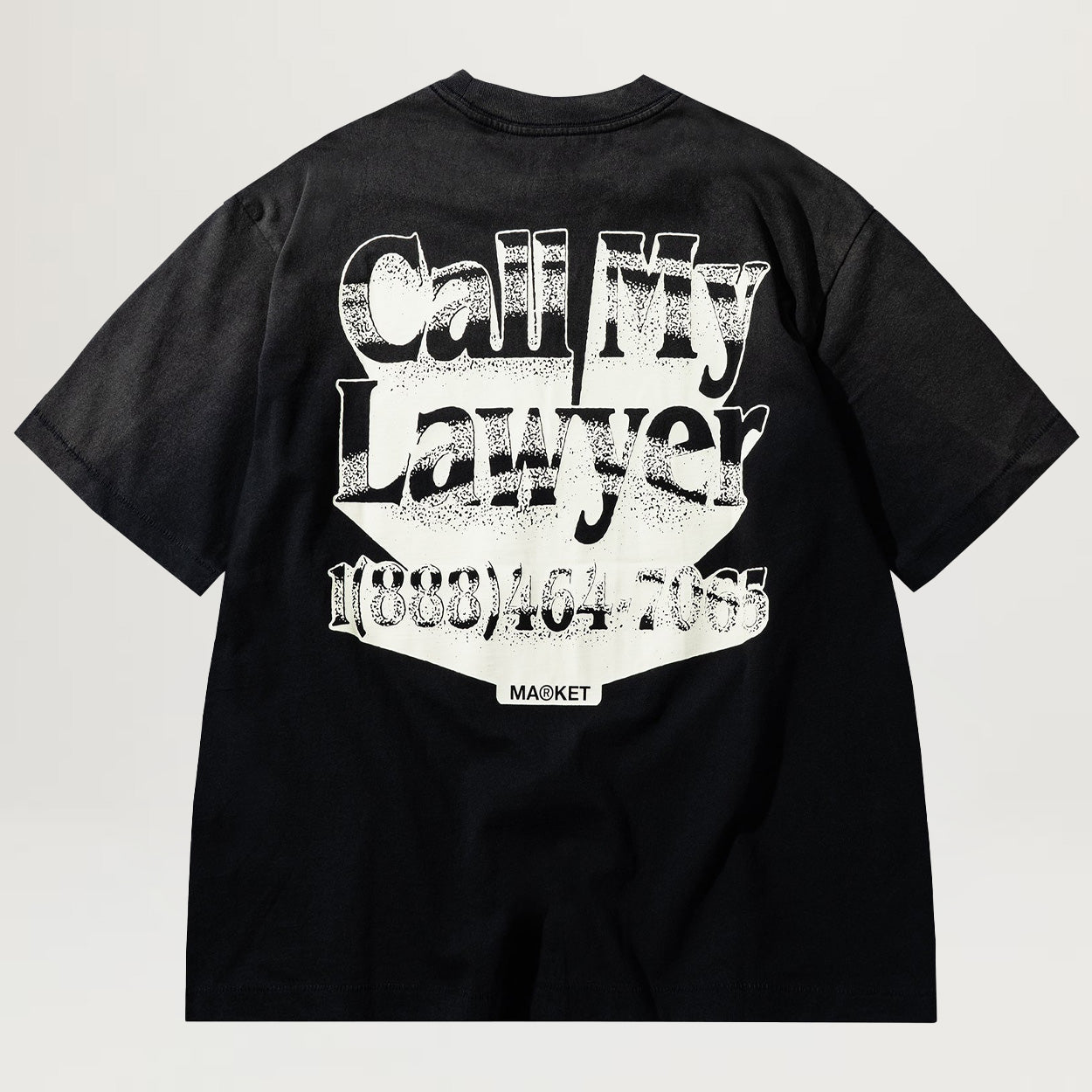 Market Call My Lawyer 3D Tee (Pirate Black)