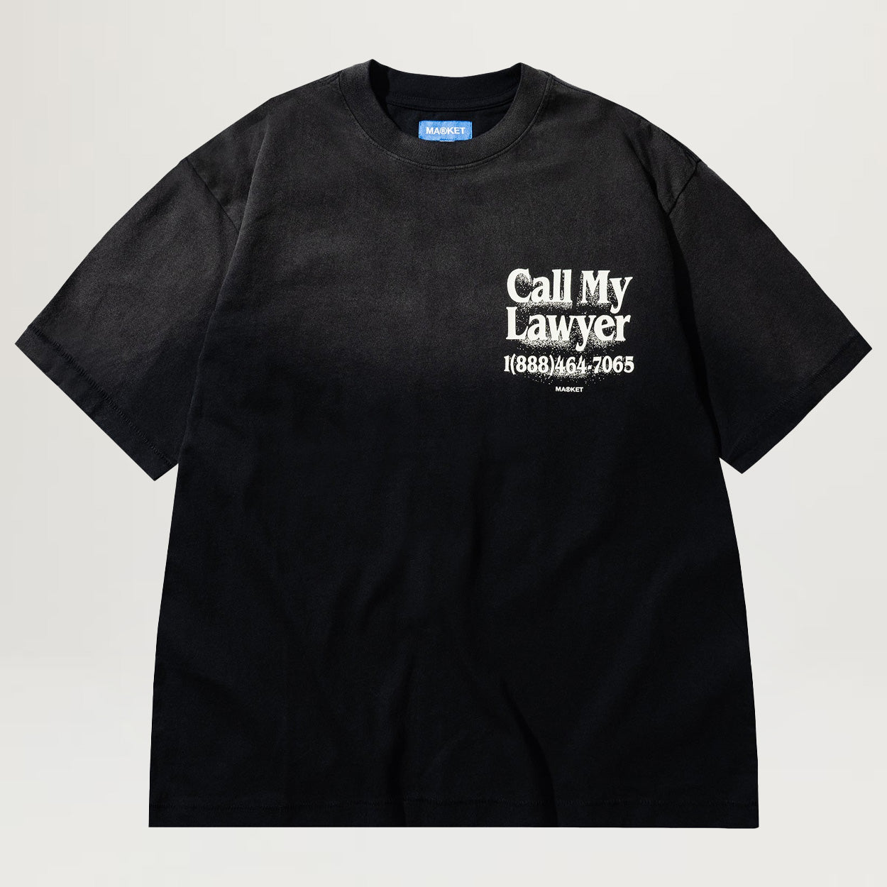 Market Call My Lawyer 3D Tee (Pirate Black)