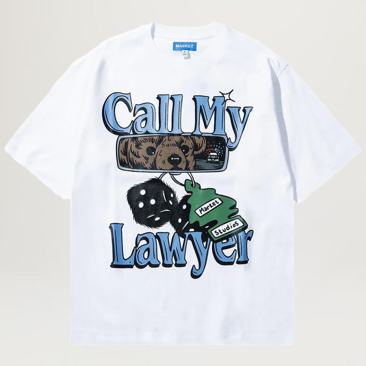 Market Call My Lawyer Chase Tee (White)