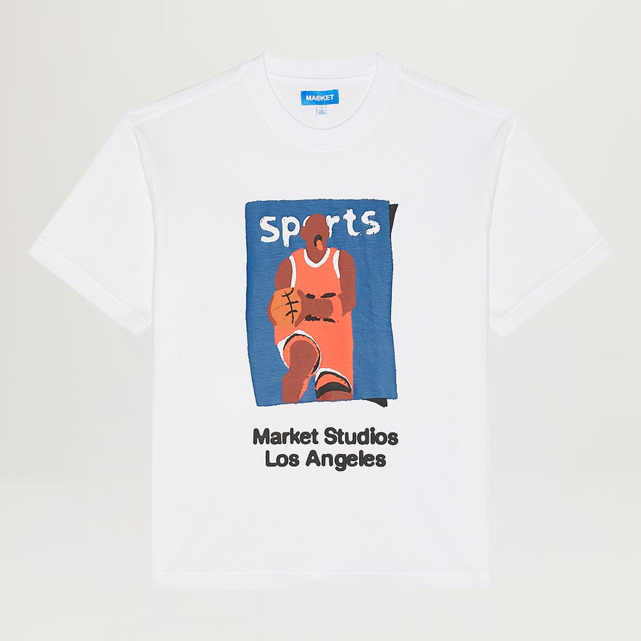 Market Illustrated Basketball Tee (White)