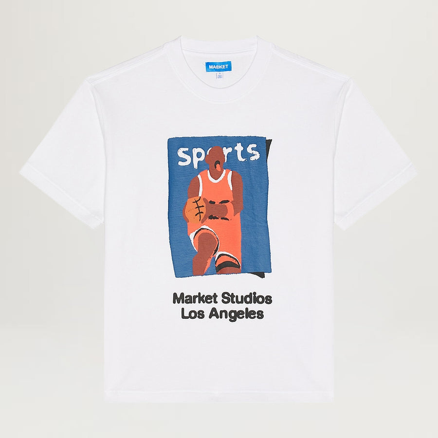 Market Illustrated Basketball Tee (White)
