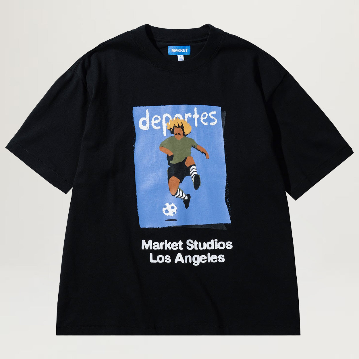 Market Illustrated Soccer Tee (Black)