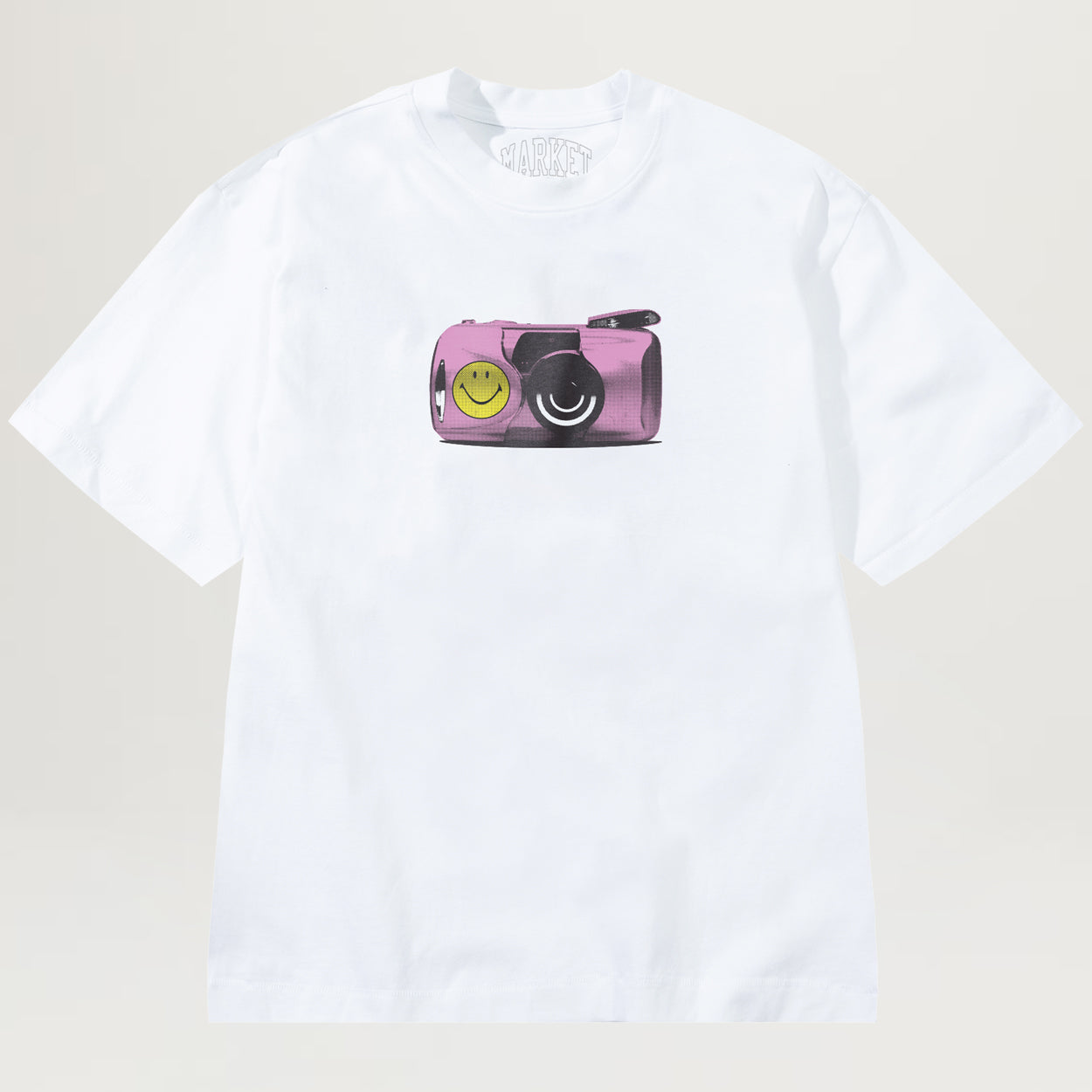 Market Smiley Photoshoot Tee (White)