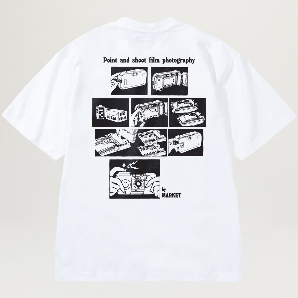 Market Smiley Photoshoot Tee (White)