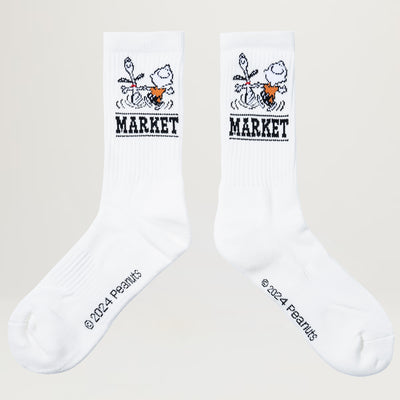 Market X Peanuts Snoopy Charlie Dance Socks (Ecru)