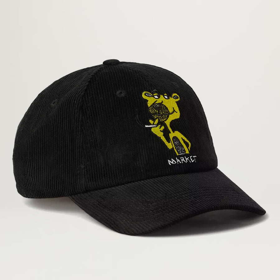 Market Yellow Panther Dad Hat (Jet Black)