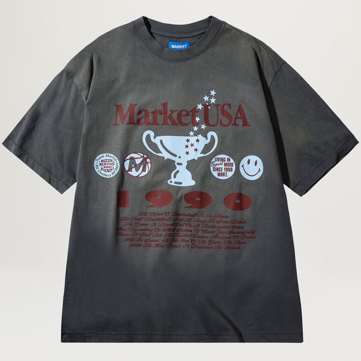 Market Smiley 1990 Tee (Cement)