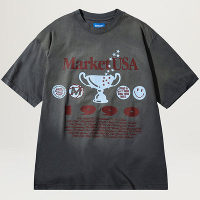 Market Smiley 1990 Tee (Cement)