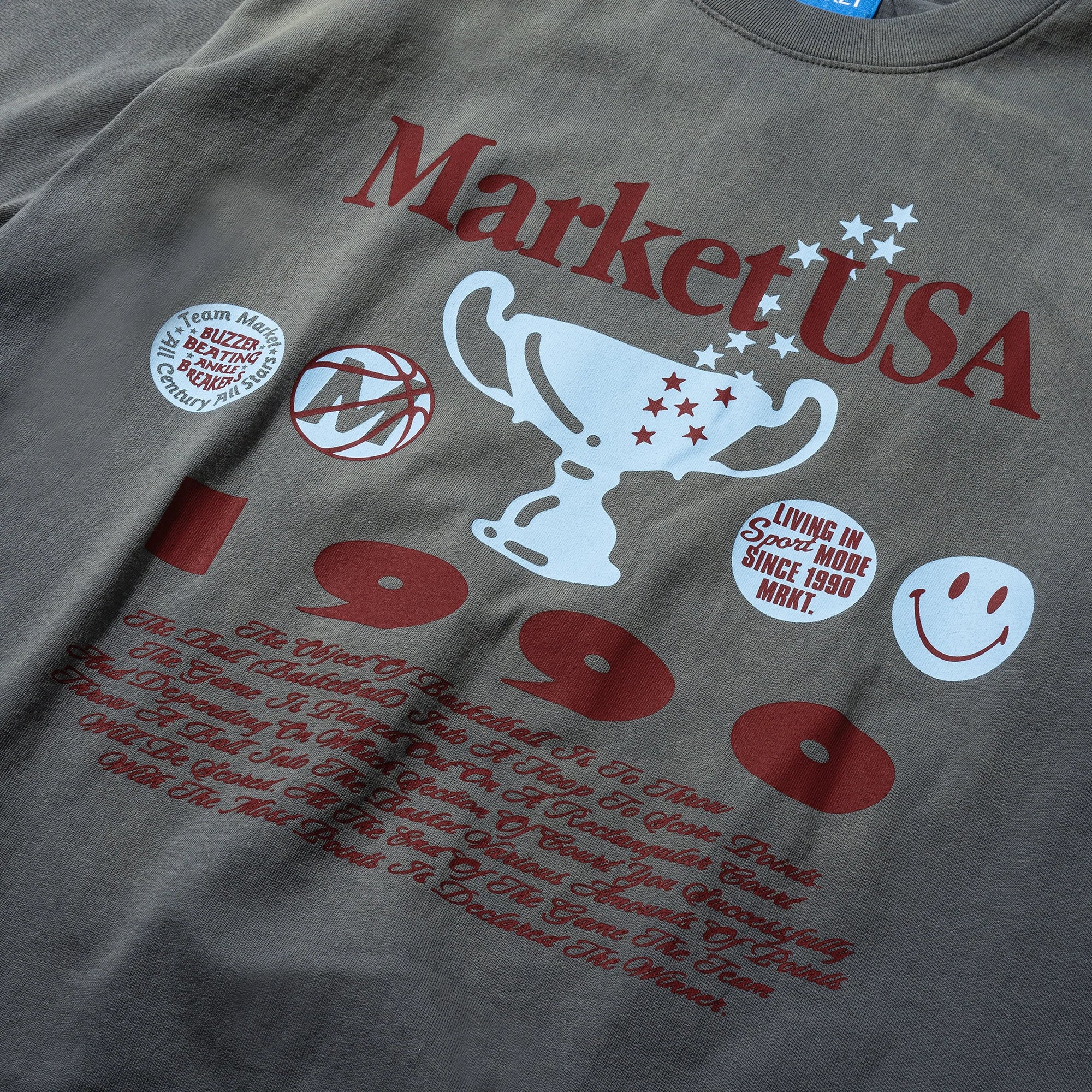 Market Smiley 1990 Tee (Cement)