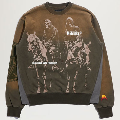 Memory Lane Reapers Flare Crewneck (Olive)