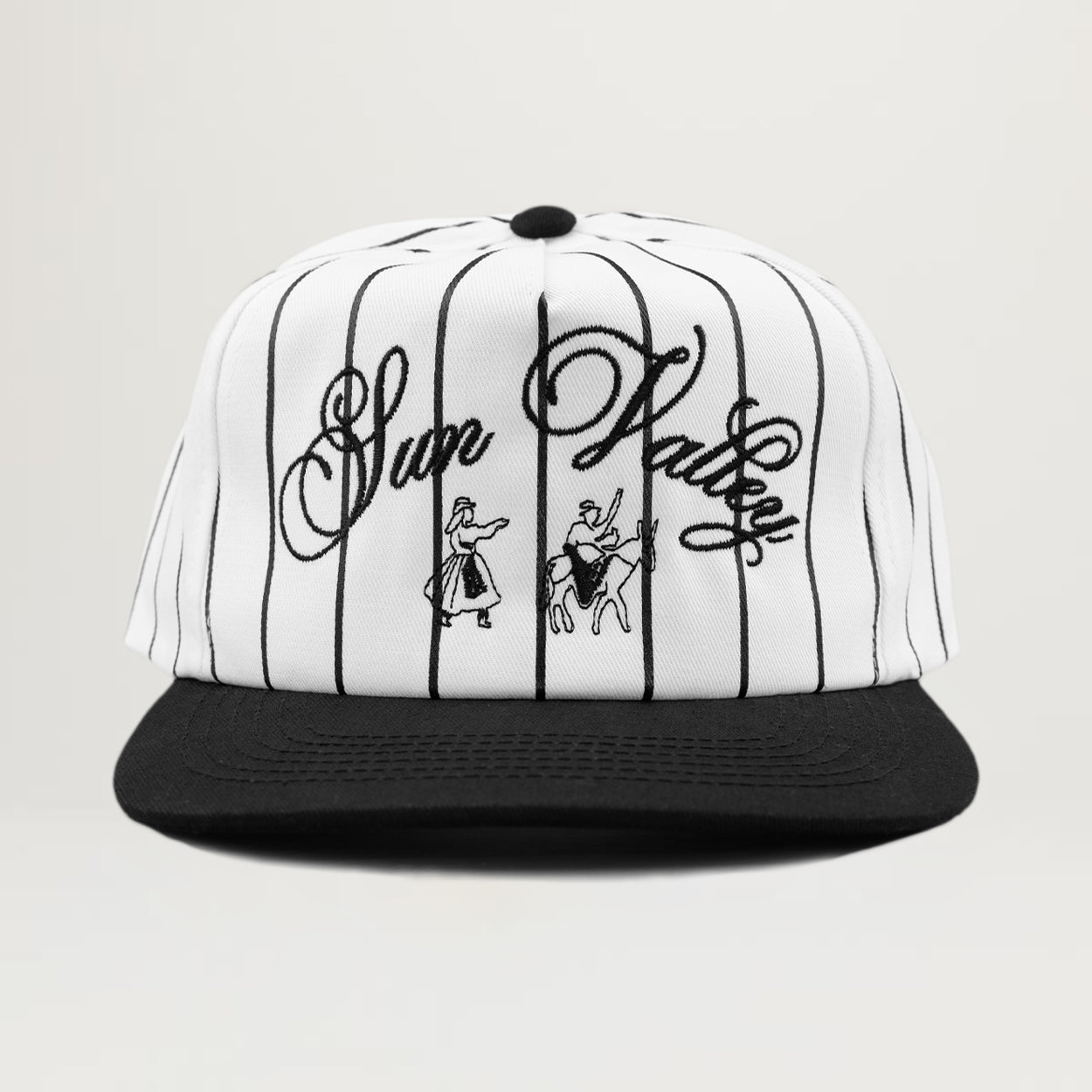 S.V.O. Sun Valley Striped Snapback Hat (Black)