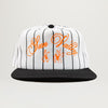S.V.O. Sun Valley Striped Snapback Hat (Orange)