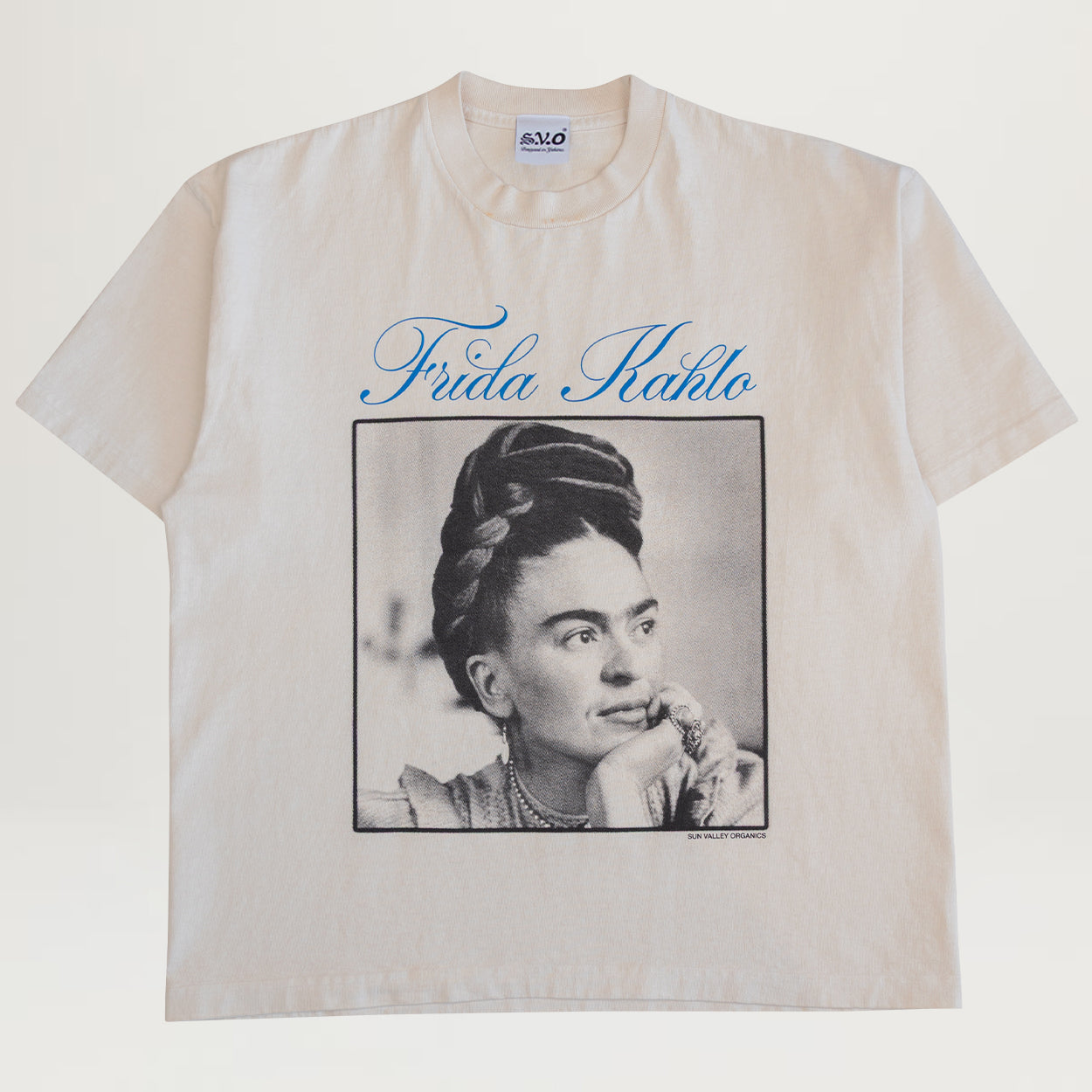 S.V.O. Frida Kahlo Cropped Tee (Creme)
