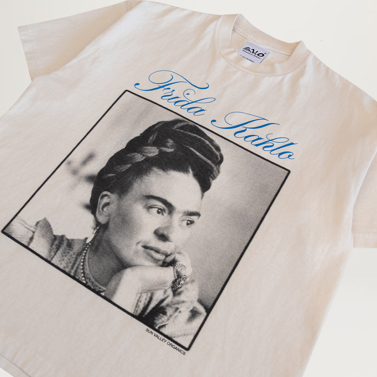 S.V.O. Frida Kahlo Cropped Tee (Creme)