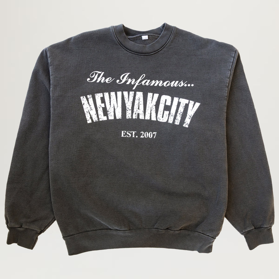 NewYakCity Steady Mobbin Crewneck (Vintage Black)