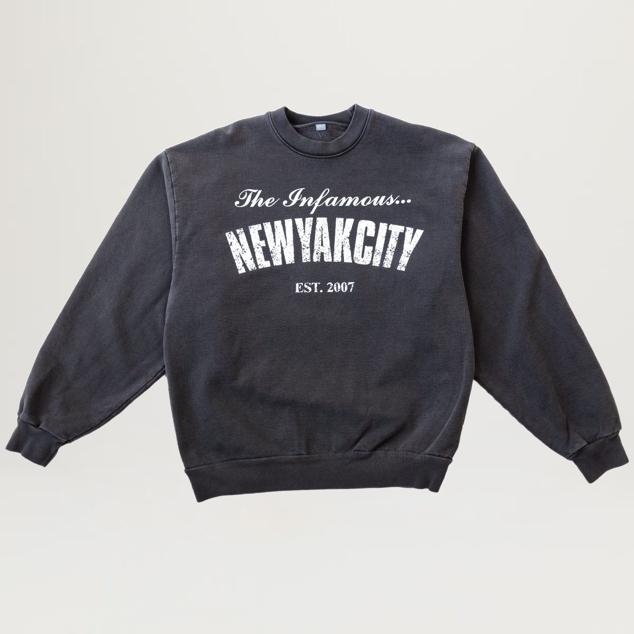 NewYakCity Steady Mobbin Crewneck (Vintage Black)