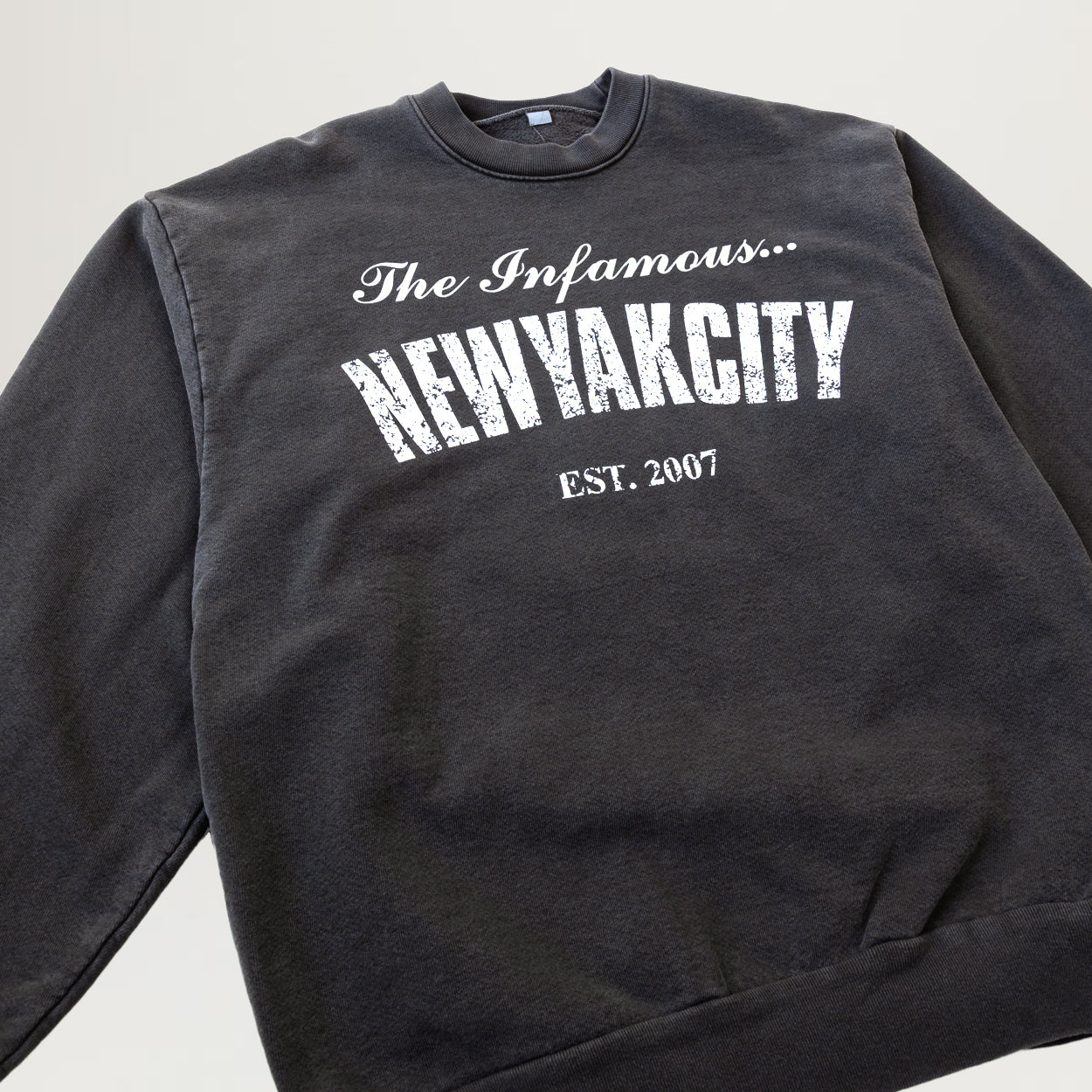 NewYakCity Steady Mobbin Crewneck (Vintage Black)