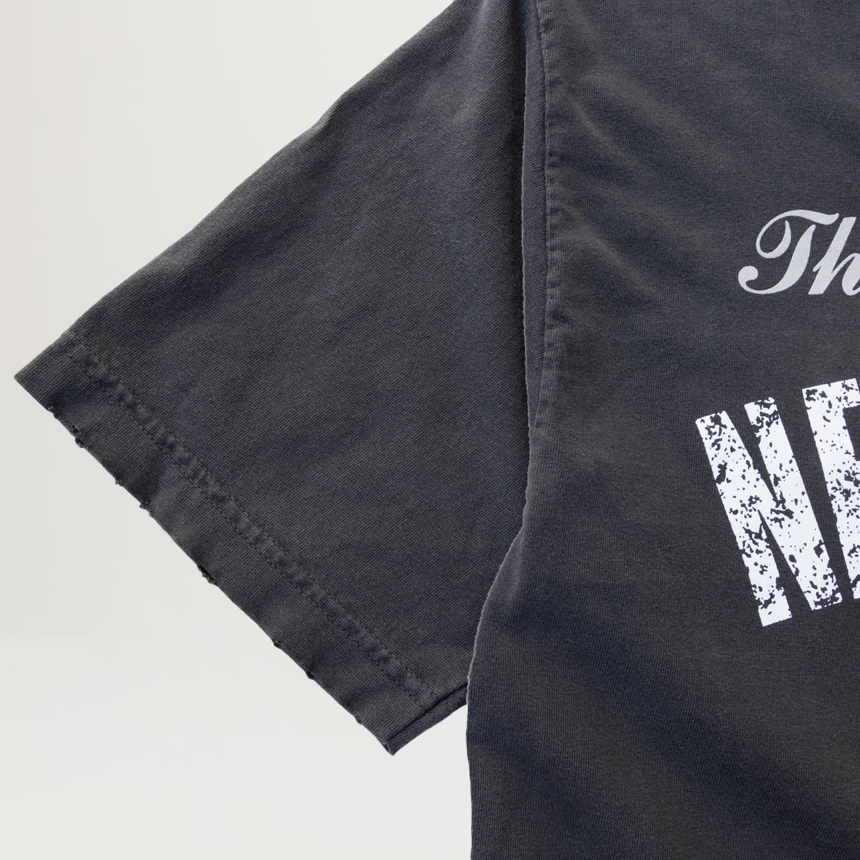 NewYakCity Steady Mobbin' Distressed Tee (Vintage Black)