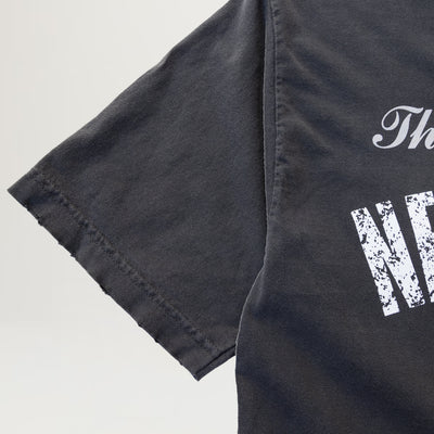 NewYakCity Steady Mobbin' Distressed Tee (Vintage Black)
