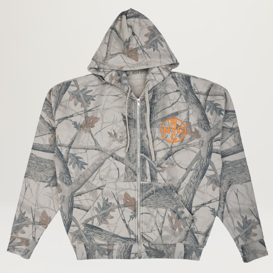 NewYakCity Top 10 Cropped Zip Hoodie (Camo)