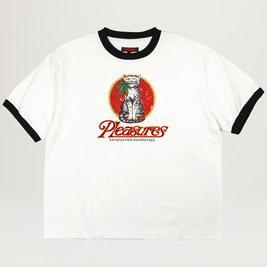 Pleasures Cat Heavyweight Ringer Tee (White)
