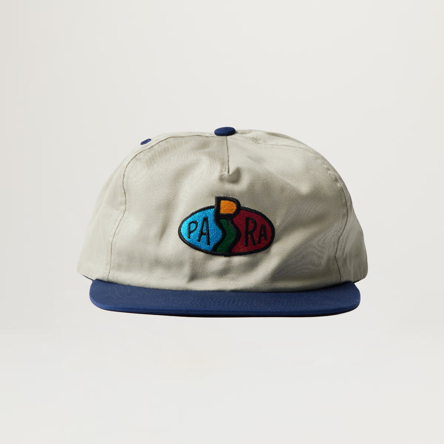 Parra Legs Logo 5 Panel Hat (Off White)