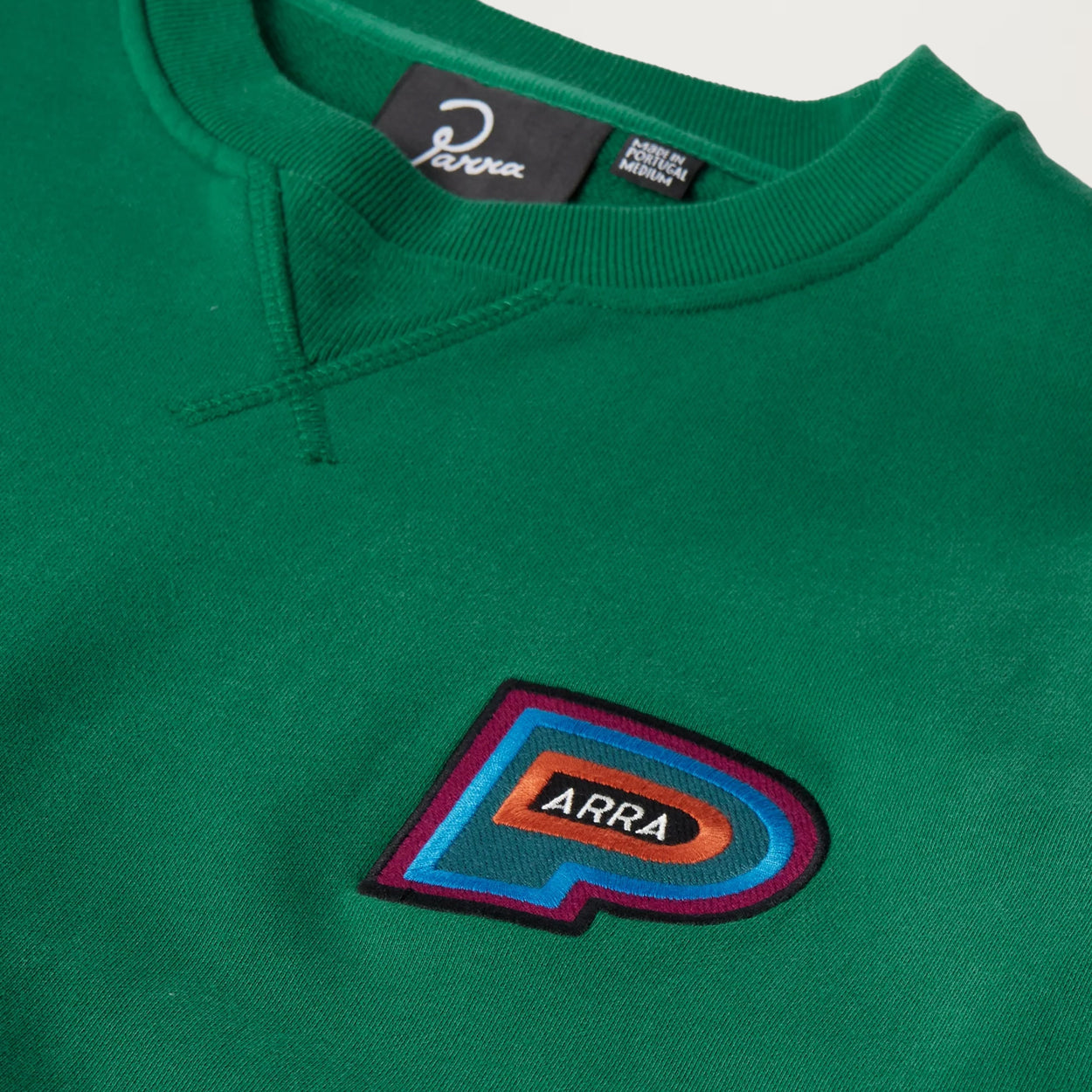 Parra Repeat Pea Crewneck Sweatshirt ­(Green)