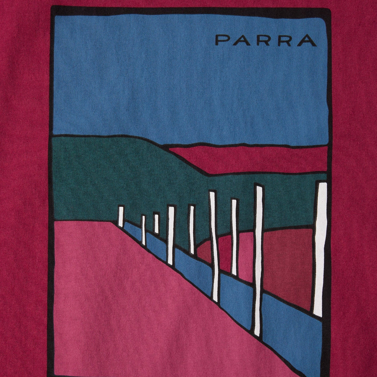Parra Beach Parking Tee (Raspberry)