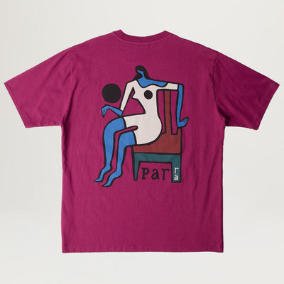 Parra Chair Baller Tee ­(Dark Magenta)