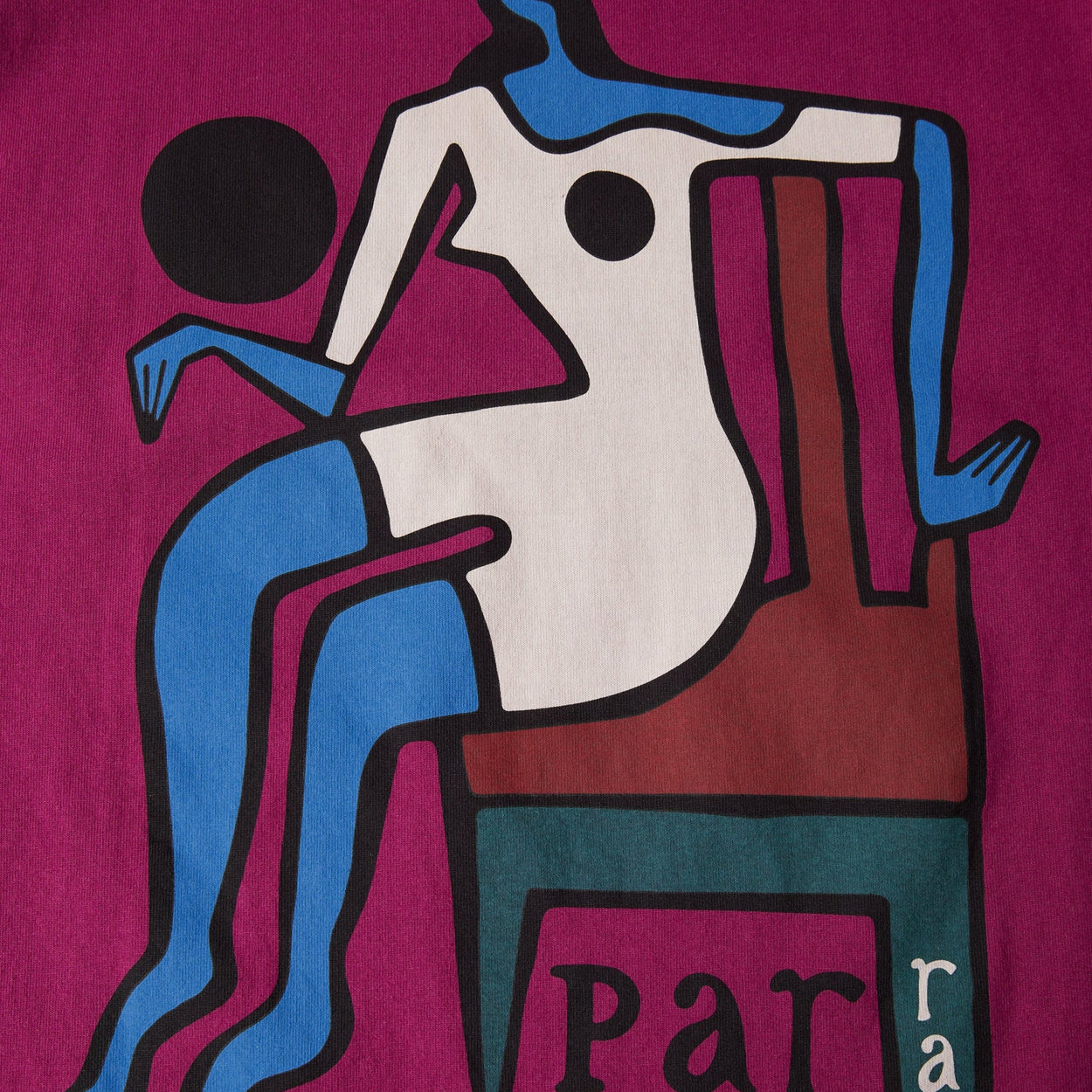 Parra Chair Baller Tee ­(Dark Magenta)