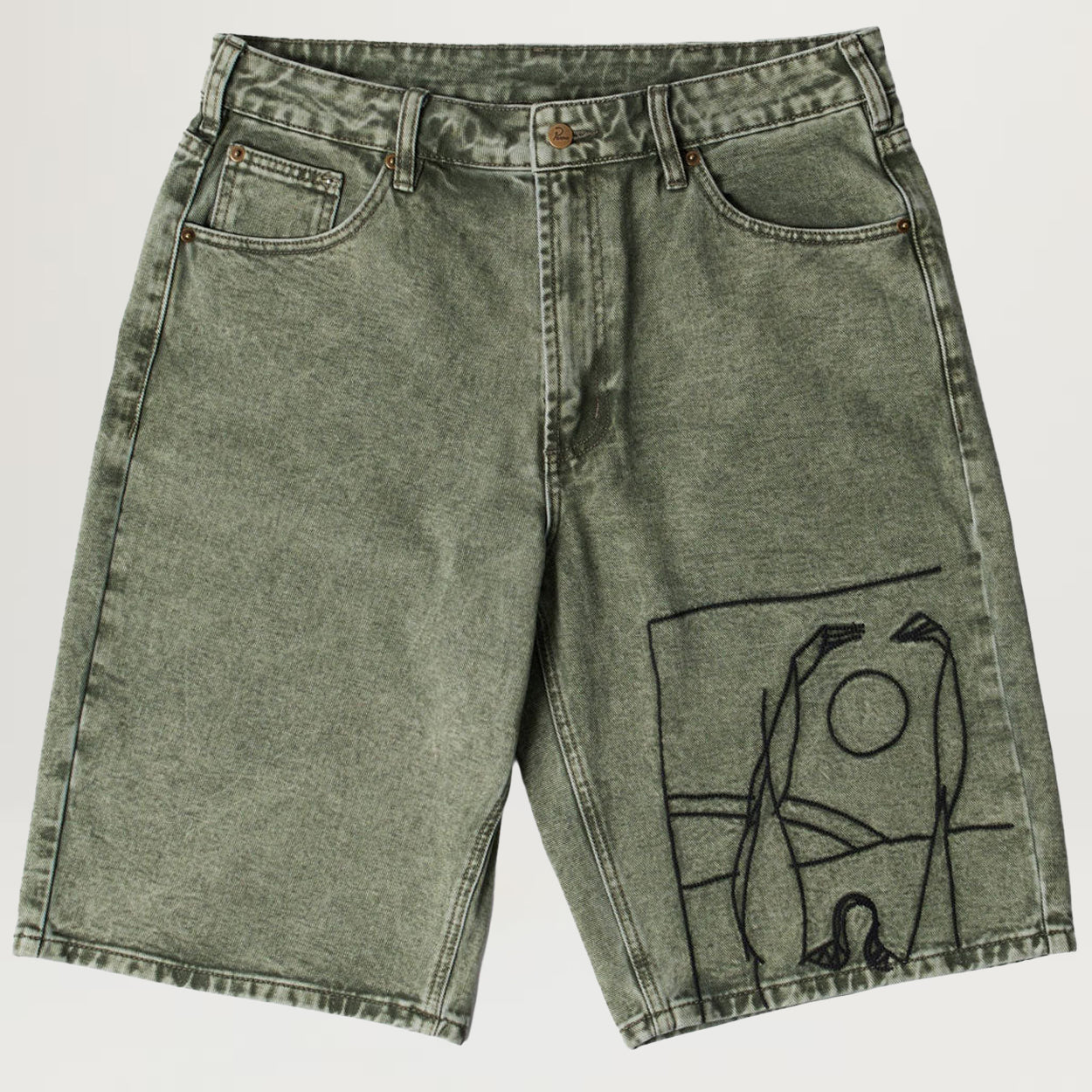 Parra Protect The Sun Shorts (Green)