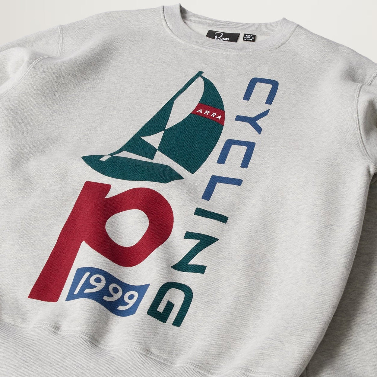 Parra Sail Bike Crewneck (Heather Grey)