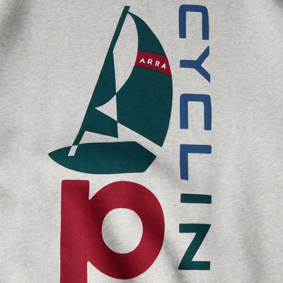 Parra Sail Bike Crewneck (Heather Grey)