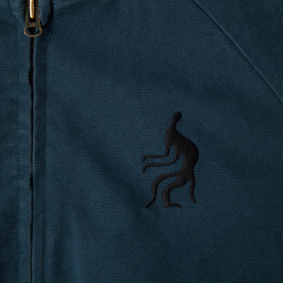 Parra Skull Stalker Varsity Jacket (Washed Blue)