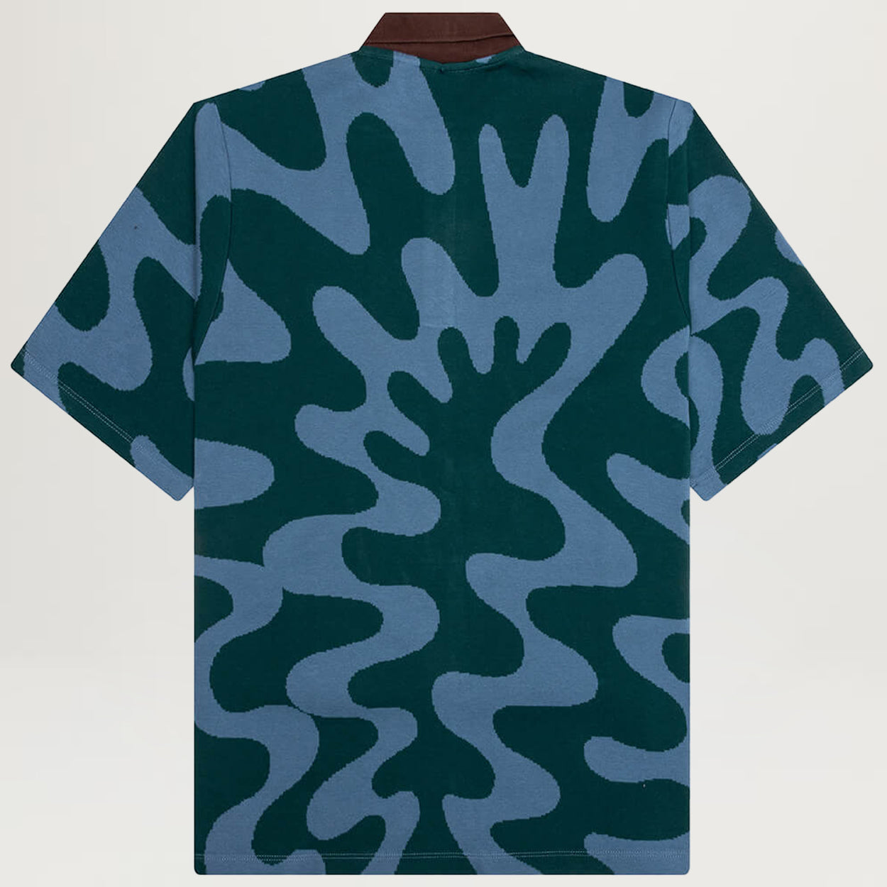 Parra Splashed Polo Shirt ­(Pine Green)