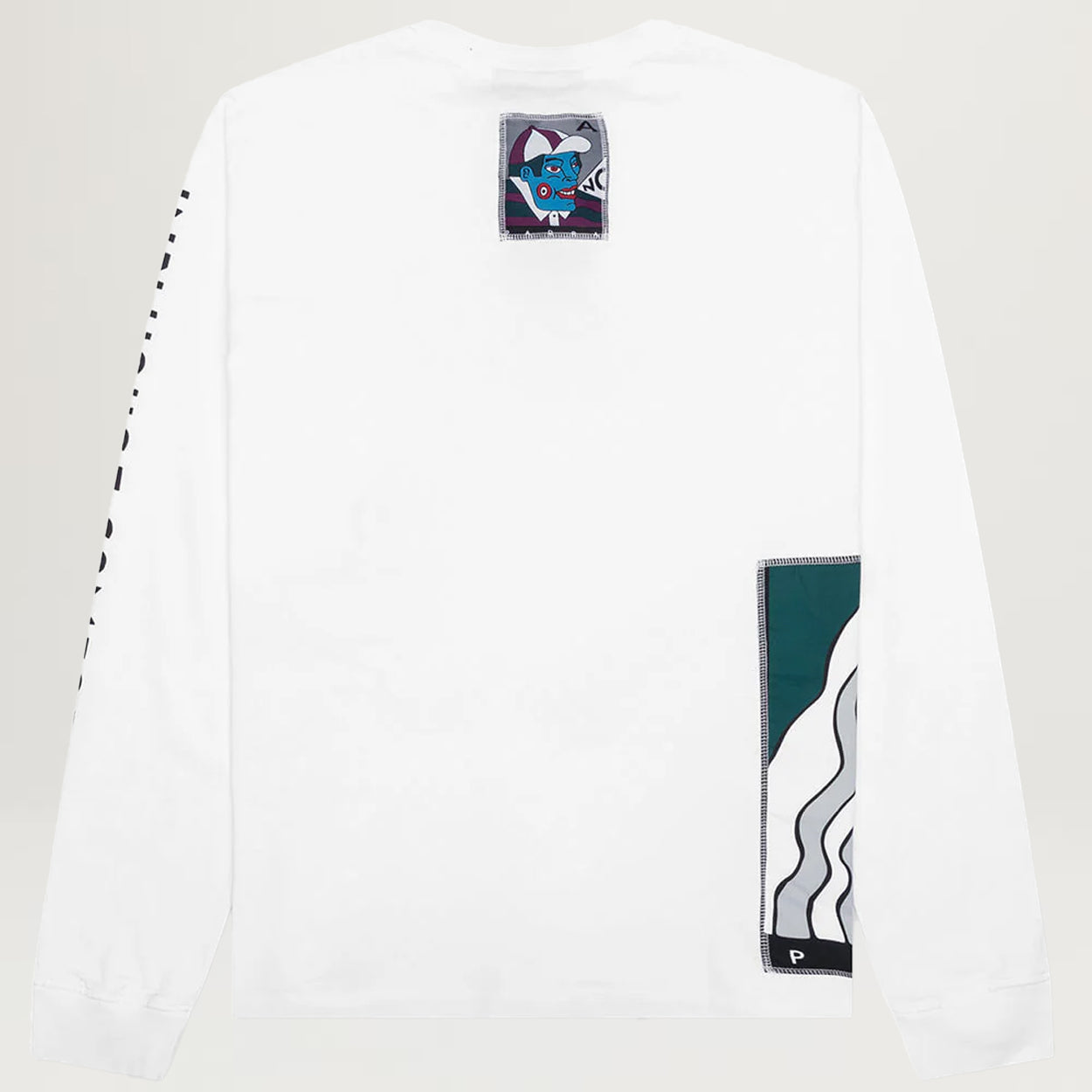 Parra Your Face L/S Tee (White)