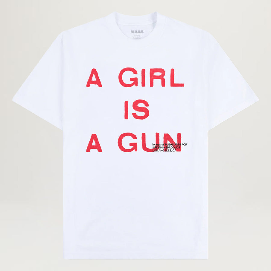 Pleasures Girl Is A Gun Tee (White)