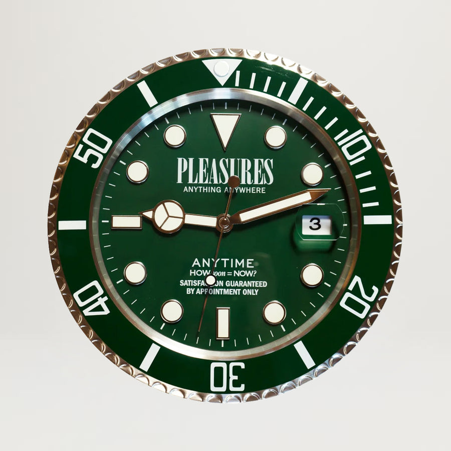 Pleasures Anytime Clock (Green)