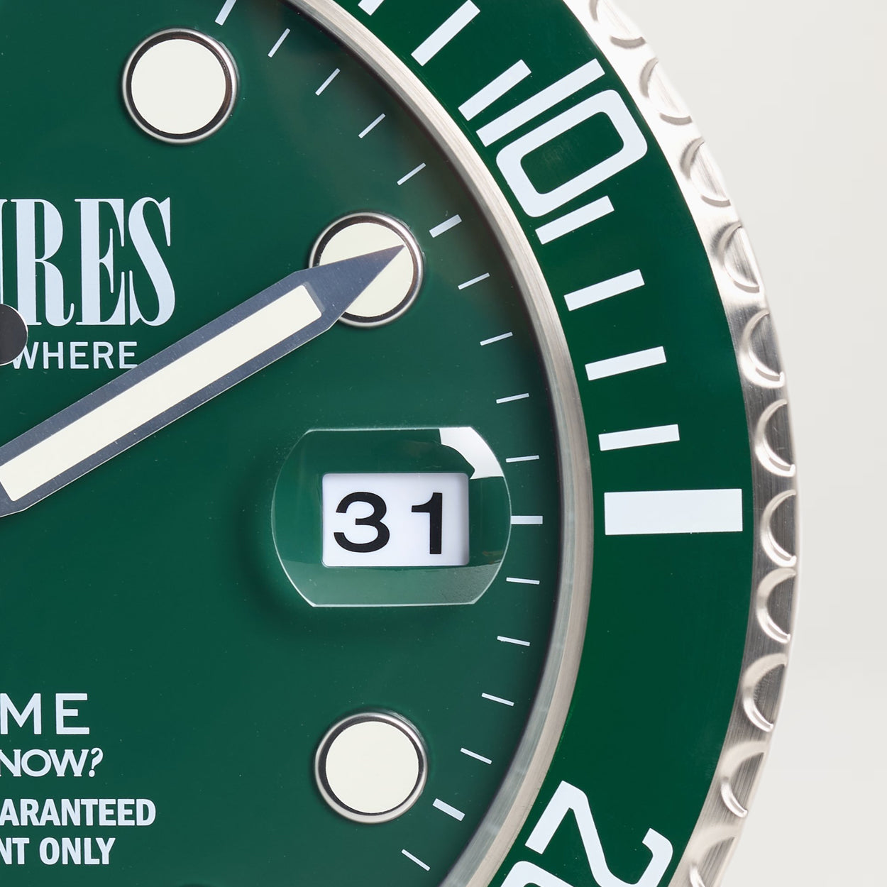 Pleasures Anytime Clock (Green)