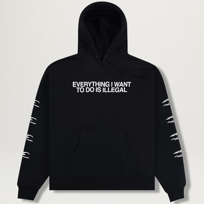 Pleasures Illegal Hoodie (Black)