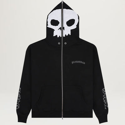 Pleasures Balaclava Zip Hoodie (Black)