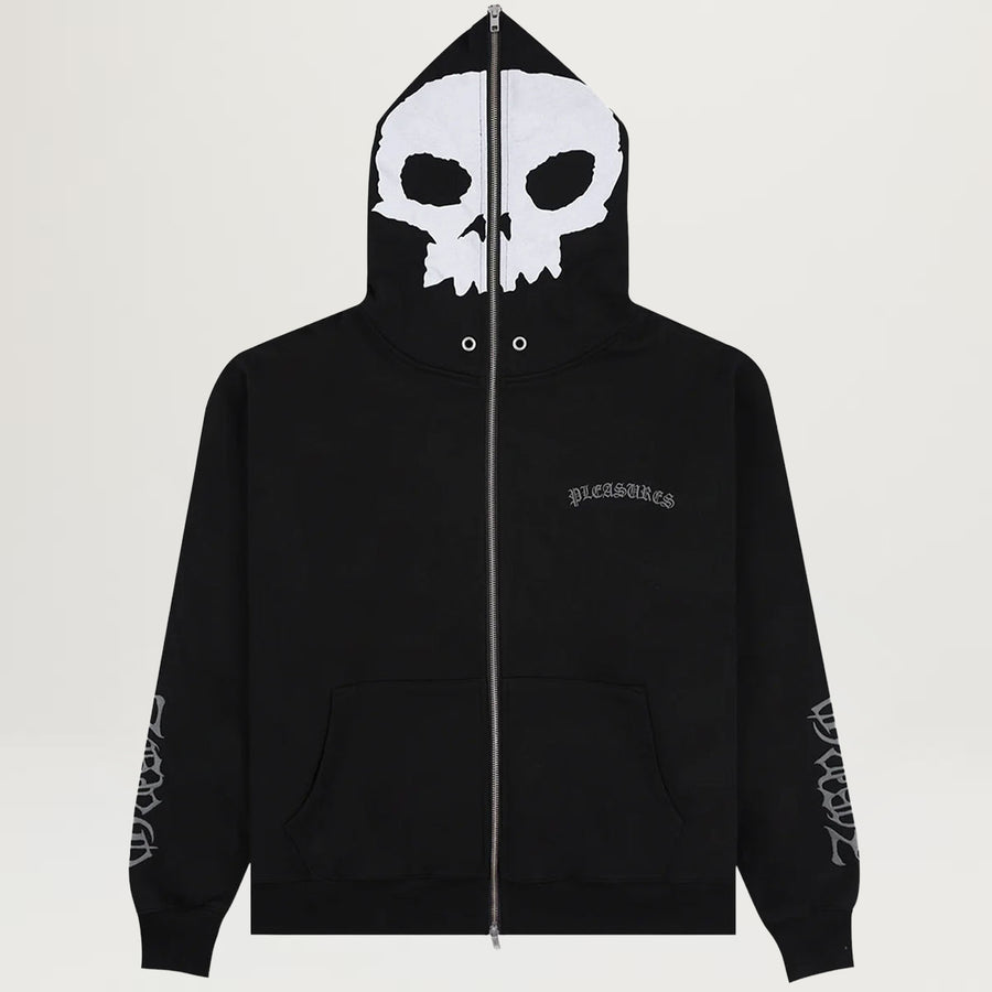 Pleasures Balaclava Zip Hoodie (Black)