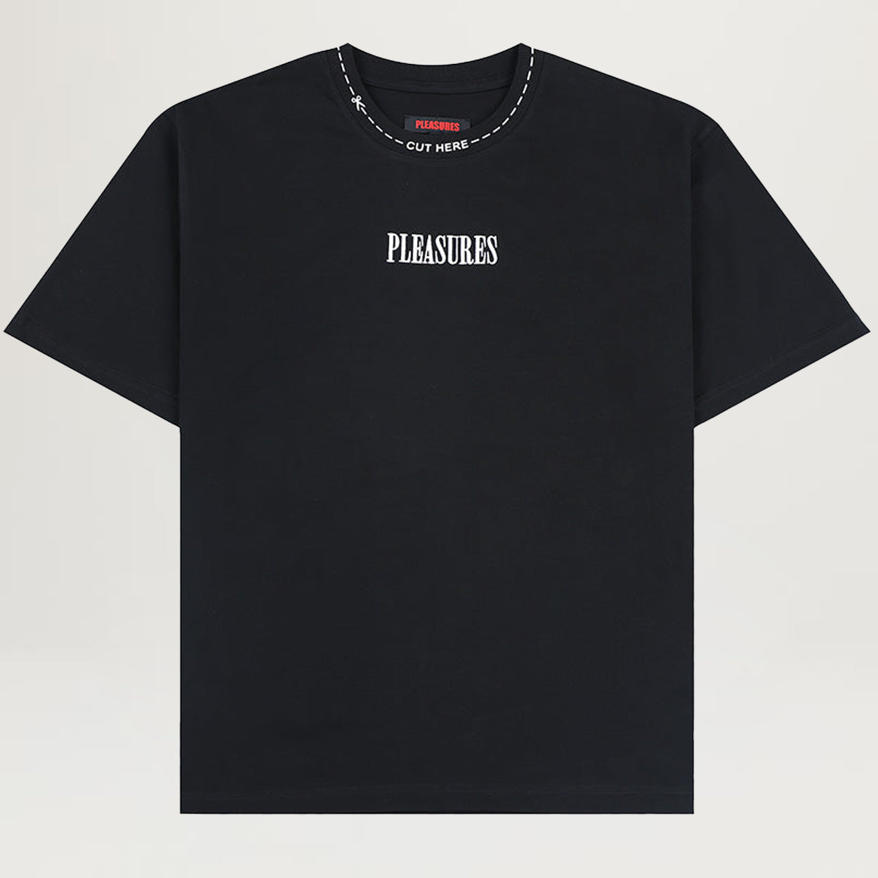 Pleasures Cut Here Heavyweight Tee (Black)