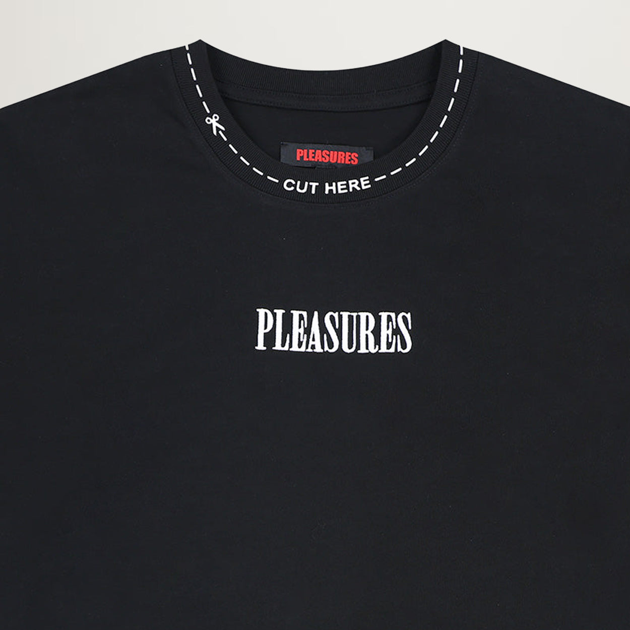 Pleasures Cut Here Heavyweight Tee (Black)